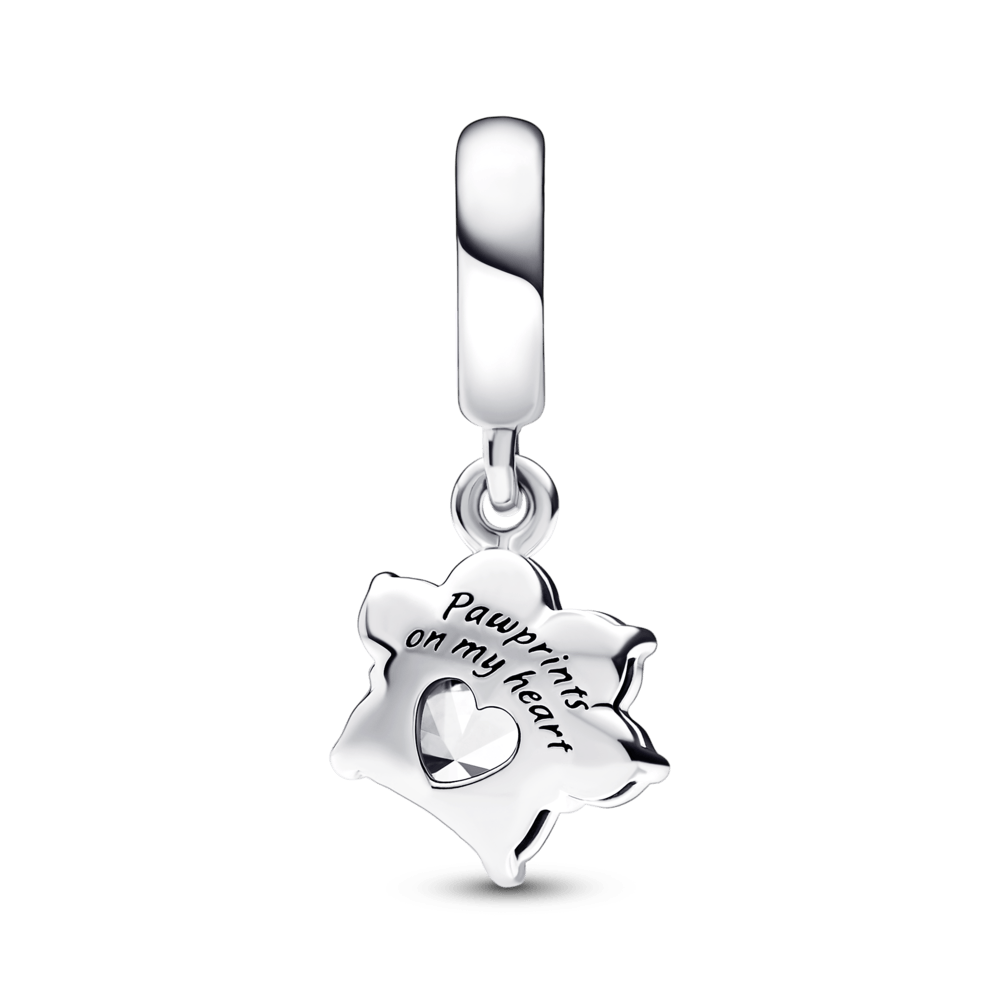 Imagem 3 do produto Charm Prata Pendente Patinha Brilhante