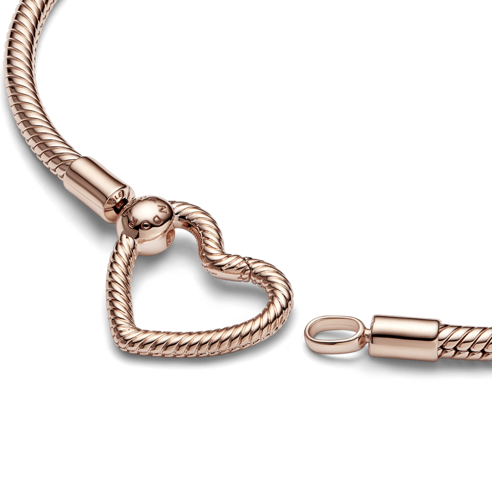 Imagem 3 do produto Bracelete Rose Fecho De Coracao Pandora Moments