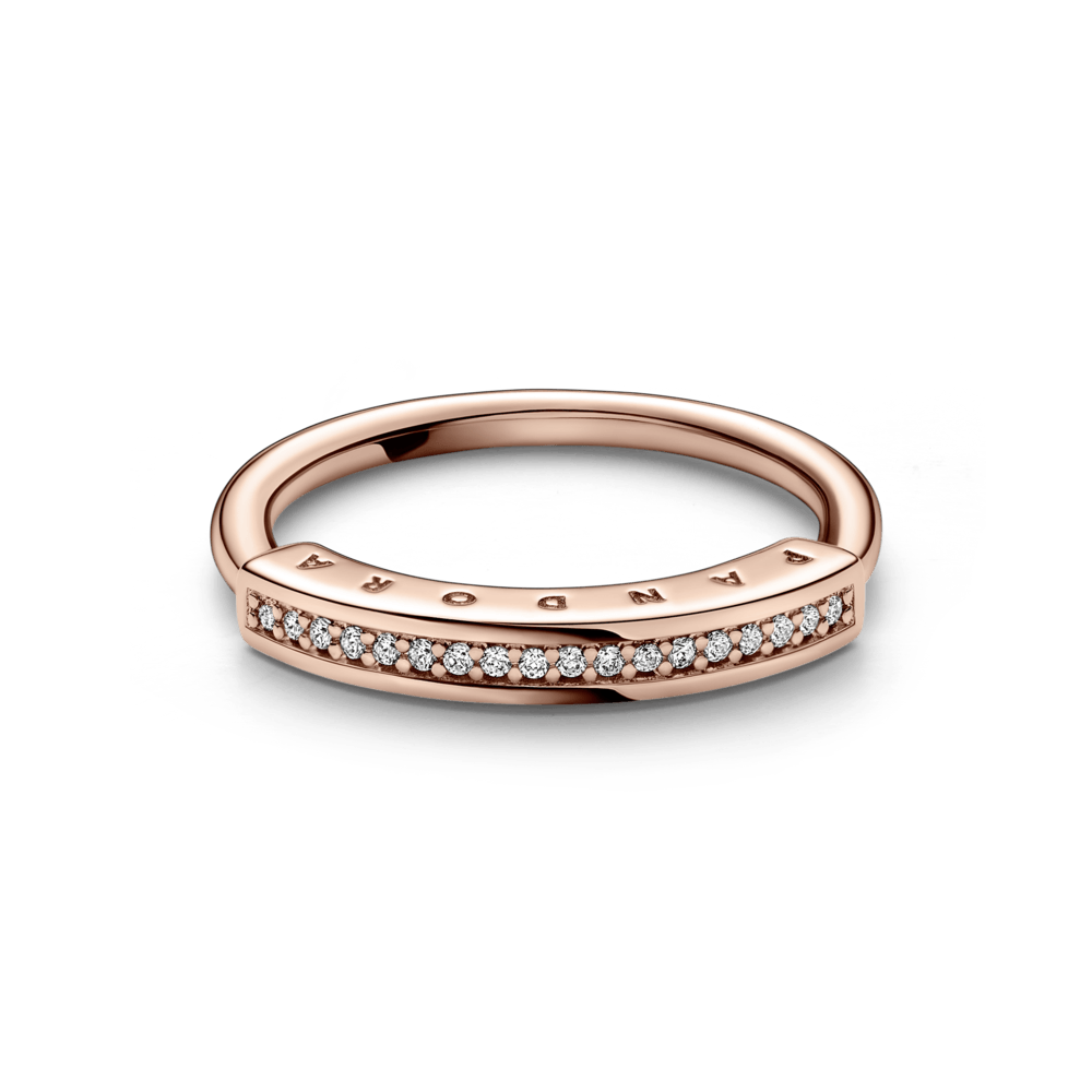 Imagem 3 do produto Anel Pave Rose Pandora Signature Id
