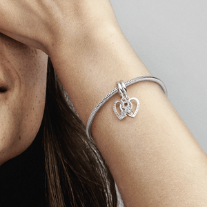 Charm Prata Pendente Coração e Quebra-Cabeça Divisível
