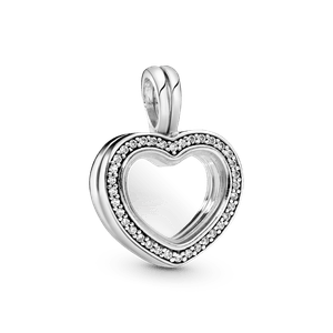 Pandora Petite Floating Locket Brilhante Coracao