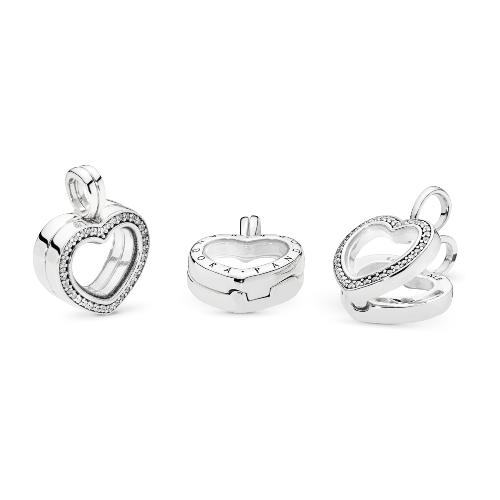 Imagem 4 do produto Pandora Petite Floating Locket Brilhante Coracao