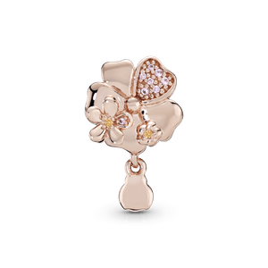 Charm Pandora Flores Silvestres Em Ouro Rose