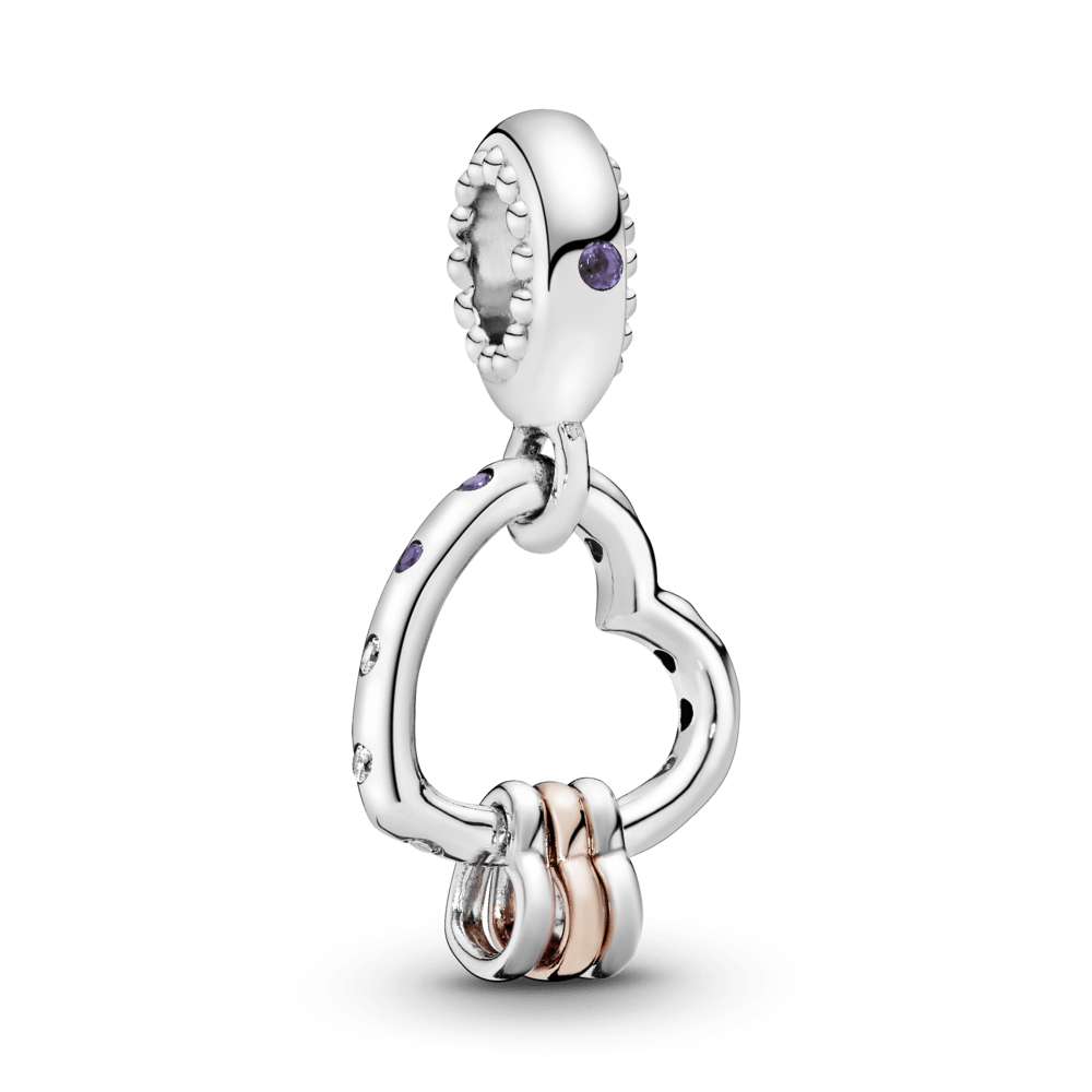 Imagem 1 do produto Charm Pendente Corações Unidos