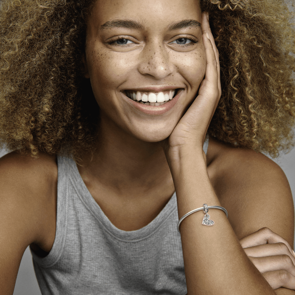 Imagem 5 do produto Charm Prata Pendente Coração de Keith Haring