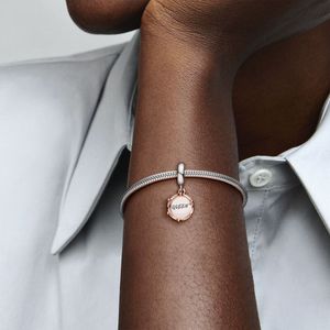 Charm Pendente Coração da Rainha em Ouro Rose