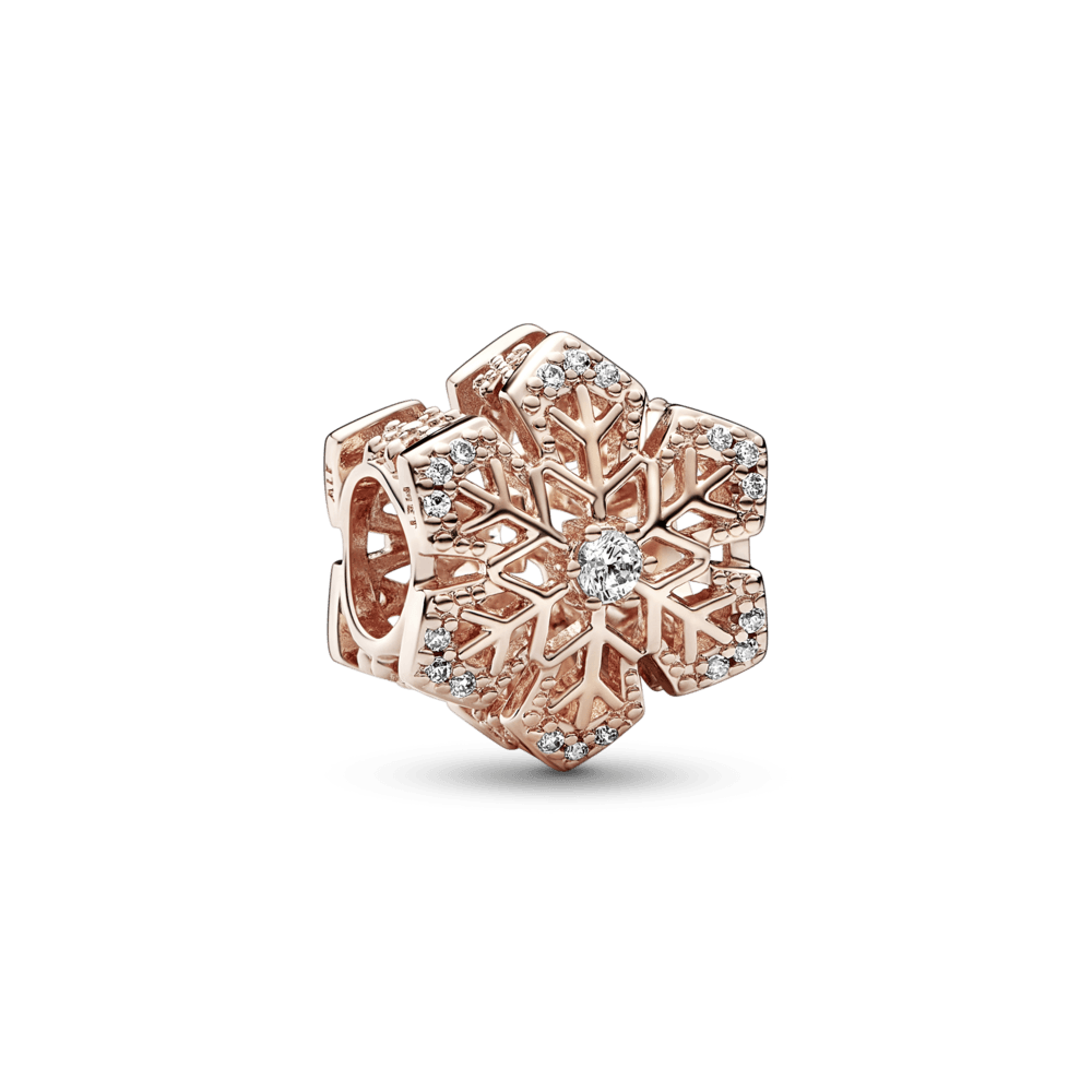 Imagem 1 do produto Charm Ouro Rosé Floco de Neve