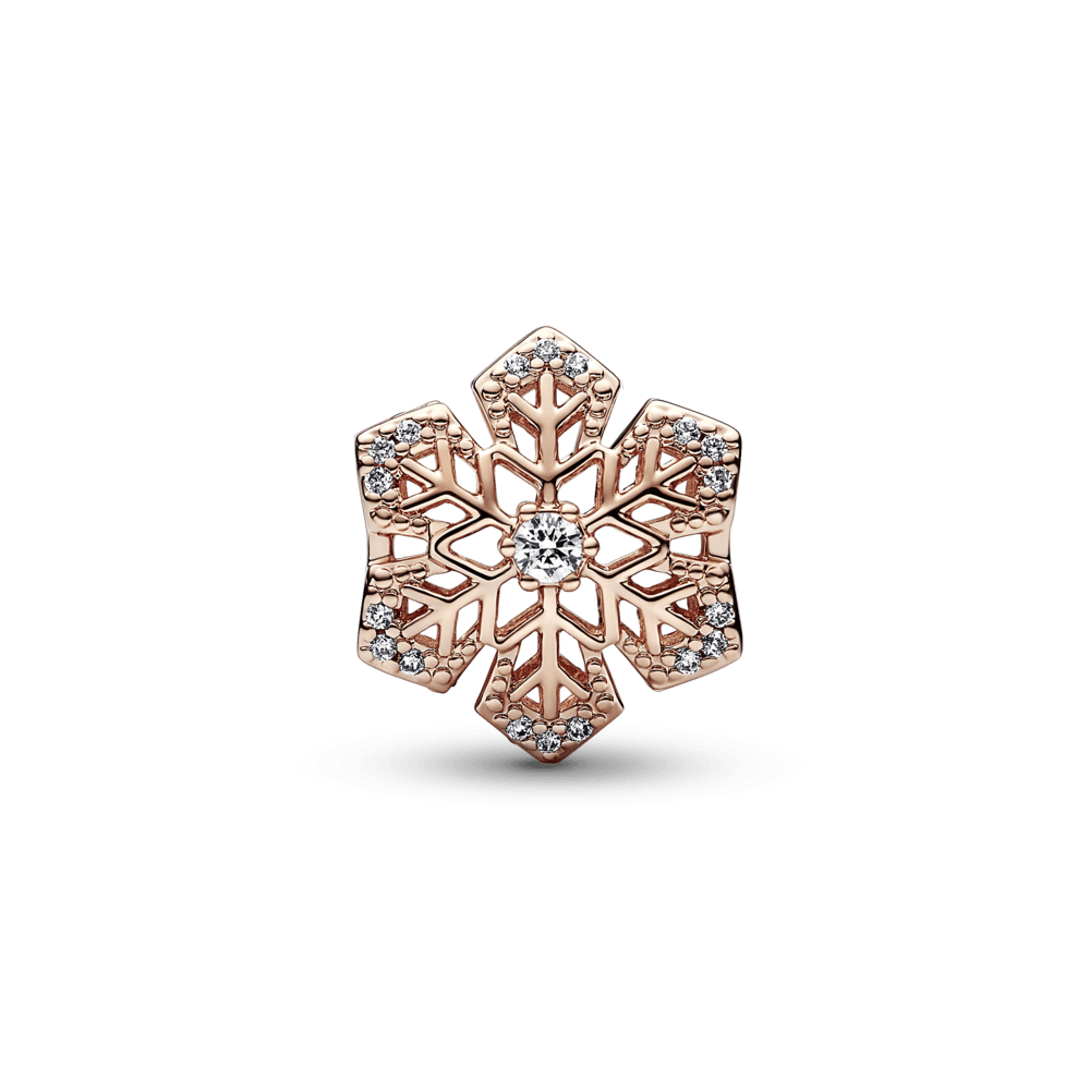 Imagem 3 do produto Charm Ouro Rosé Floco de Neve