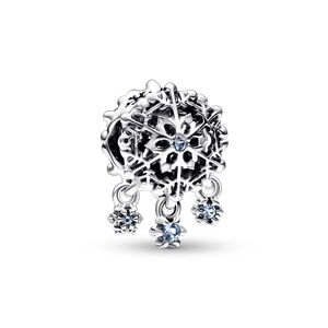 Charm Prata Pendente Floco de Neve