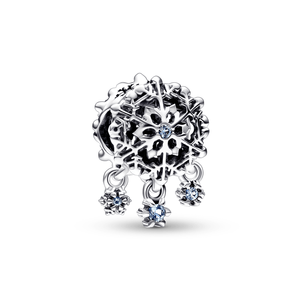 Imagem 1 do produto Charm Prata Pendente Floco de Neve