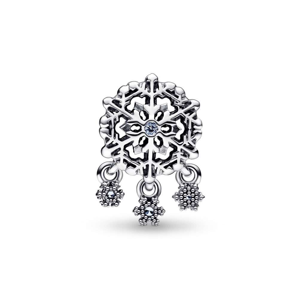 Imagem 3 do produto Charm Prata Pendente Floco de Neve