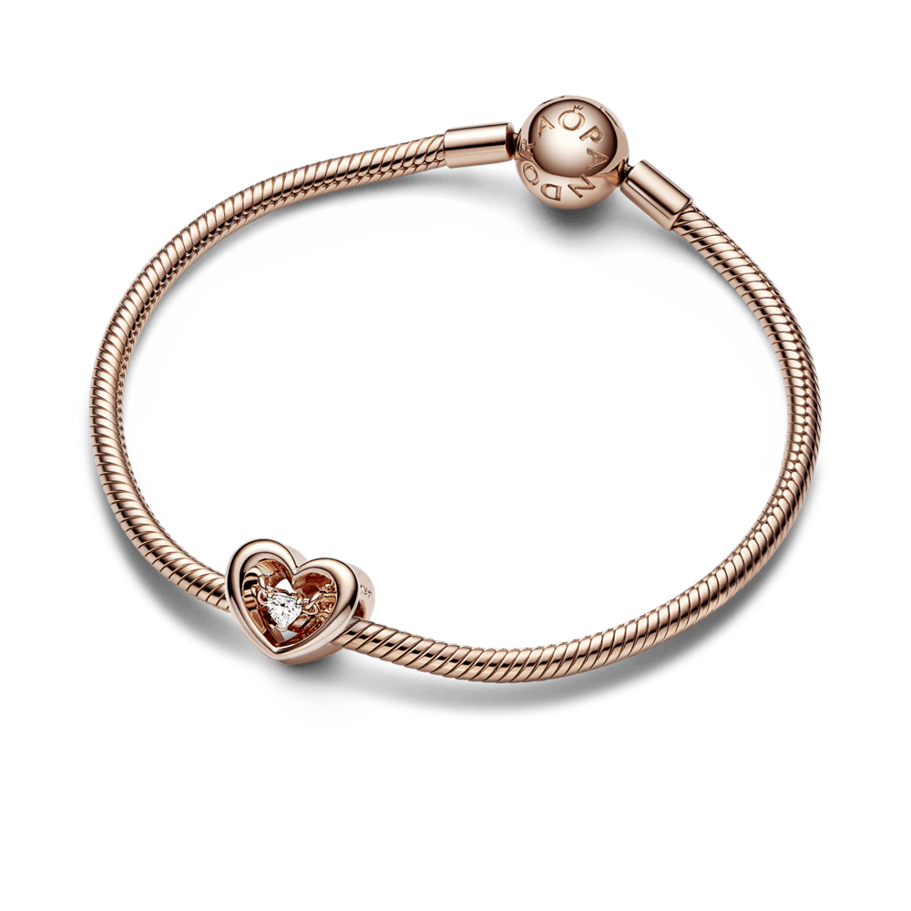 Imagem 4 do produto Charm Coracao Radiante E Pedra Flutuante