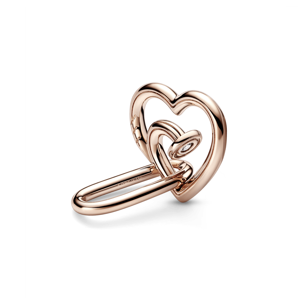 Imagem 1 do produto Link Conector Ouro Rose Duplo Prego E Coracao