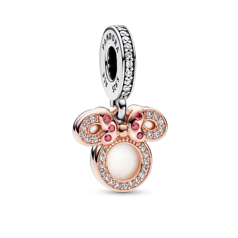 Imagem 1 do produto Charm Pendente Disney Silhueta Minnie Mouse em Dois Tons