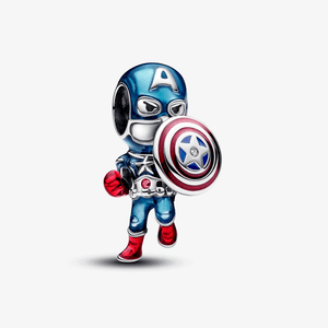 Charm Prata Marvel - Capitão América de Os Vingadores