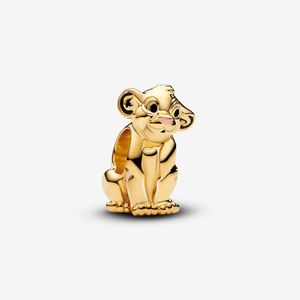 Charm de Ouro Disney Simba de O Rei Leão