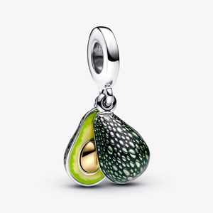 Charm Pendente Abacate Verde em Dois Tons