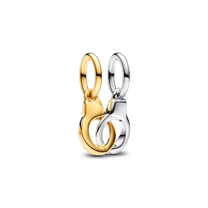 Charm Pendente Algemas Divisiveis Em Dois Tons