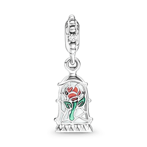 Charm Pendente Disney Rosa Encantada – A Bela E A Fera Da Disney