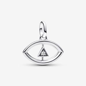 Charm Prata Pendente Olho Que Tudo Ve