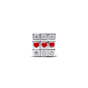 Charm Prata Cubo Magico Movel