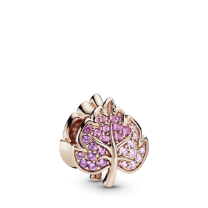Charm Pandora Rose™ Folha De Cristais