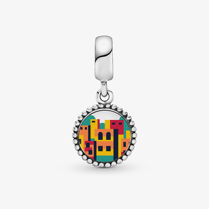 Charm Prata Pendente Favela - Coleção Brasil