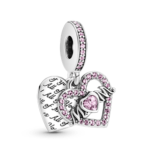 Charm Pendente Coracao E Mamae