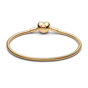 Bracelete Maleavel  Com Fecho De Coracao Pandora Moments