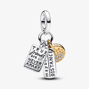 Charm Pendente Melhores Amigos em Dois Tons