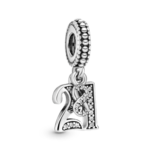 charm prata pendente 21 anos