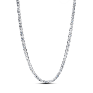 Colar De Prata Chocker De Zirconias