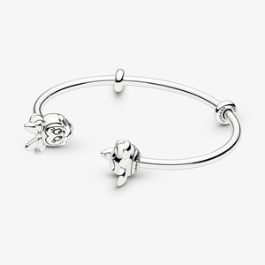 Bracelete Rigido Aberto Do Mickey E Da Minnie