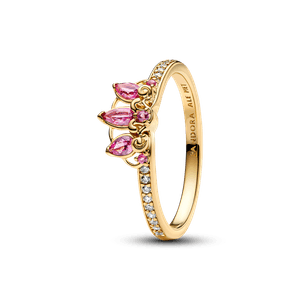 Anel Ouro Disney Tiara Da Rapunzel
