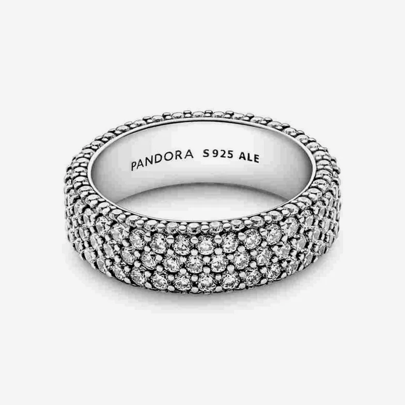 Anel-De-Fileira-Tripla-Em-Pave-Pandora-Timeless