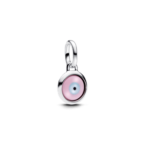 Mini Charm Prata Pendente Olho Grego Gravavel