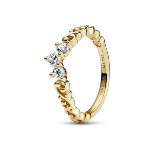 Anel De Ouro Tiara Realeza
