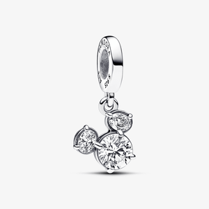 Charm Prata Pendente Disney Mickey Mouse Brilhante
