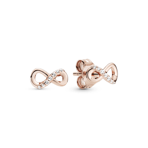 Brinco Rosé Pequeno Símbolo do Infinito
