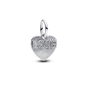 Charm Prata Pendente Love Coracao Gravavel