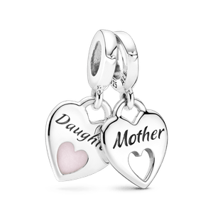 Charm Pendente De Coracao Duplo