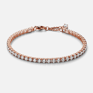 Bracelete Rosé Ajustável Riviera Transparente