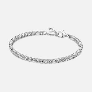 Bracelete Prata Cravejado Zircônia Transparente