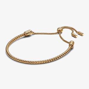 Bracelete De Ouro Corrente Cravejada Ajustavel
