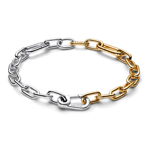 Bracelete Dois Tons Corrente De Elos