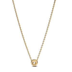 Colar De Ouro Pingente Ponto De Luz