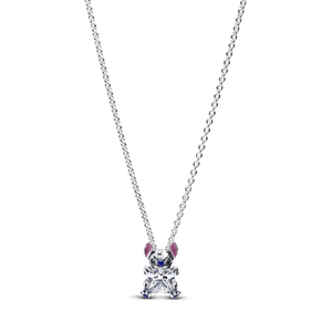 Colar De Prata Disney Stitch Brilhante