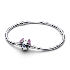 Bracelete De Prata Disney Stitch