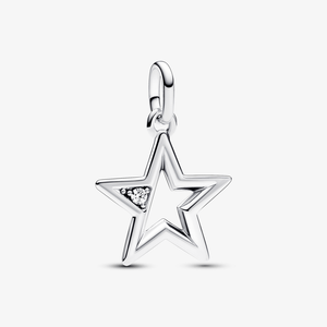 Charm Medalhao Estrela Brilhante Pandora Me