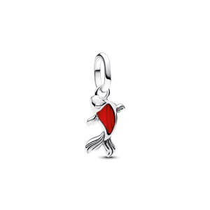 Mini Charm Prata Pendente Peixe Carpa Koi